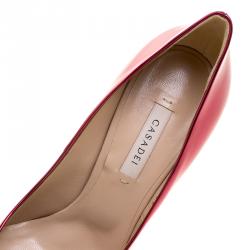 Pre Owned Casadei Metallic Red Candylux Pointed Toe Pumps Size 38