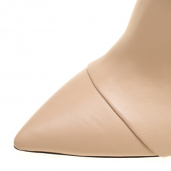 Pre Owned Casadei Tricolor Leather Pointed Toe Ankle Boots Size 37