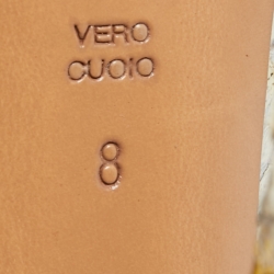 Pre Owned Casadei Tricolor Embossed Snakeskin Leather Pointed Toe Pumps Size 38