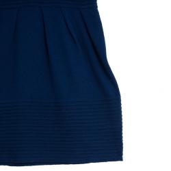 Pre Owned Catherine Malandrino Pointelle Ribbed Knit Dress L