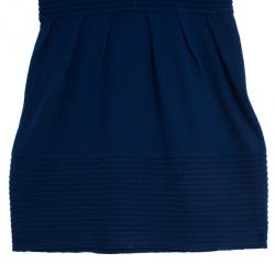 Pre Owned Catherine Malandrino Pointelle Ribbed Knit Dress L