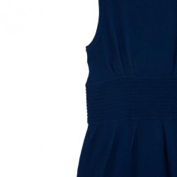 Pre Owned Catherine Malandrino Pointelle Ribbed Knit Dress L