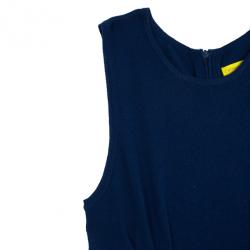 Pre Owned Catherine Malandrino Pointelle Ribbed Knit Dress L