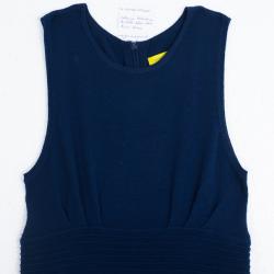 Pre Owned Catherine Malandrino Pointelle Ribbed Knit Dress L