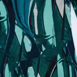 مملوكة مسبقًا فستان كاثرين مالاندرينو نق ش تجريدي أخضر M