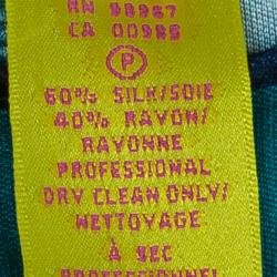 Pre Owned Catherine Malandrino Printed Long Sleeve Dress M