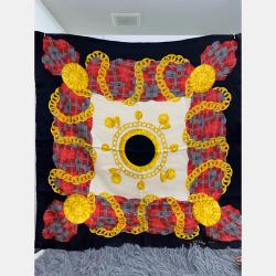 Pre Owned Celine Black Silk Scarf 90 CM