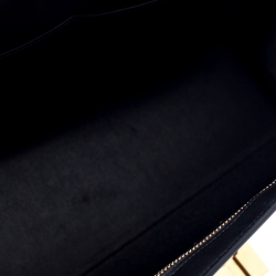Pre Owned Celine Tri Color Leather and Suede Small Trapeze Bag