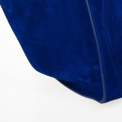 Pre Owned Celine Electric Blue Suede Phantom Large Bag