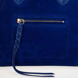 Pre Owned Celine Electric Blue Suede Phantom Large Bag