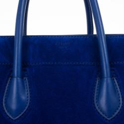 Pre Owned Celine Electric Blue Suede Phantom Large Bag