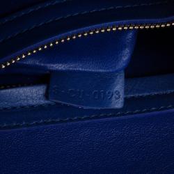 Pre Owned Celine Electric Blue Suede Phantom Large Bag