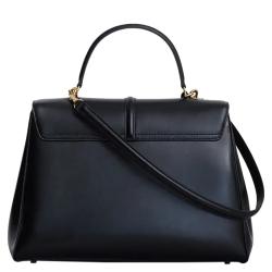 Pre Owned Celine Black Leather Large 16 Tote Bag