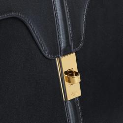 Pre Owned Celine Black Leather Large 16 Tote Bag