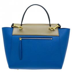 Pre Owned Celine Blue Elephant Calfskin Mini Belt Bag