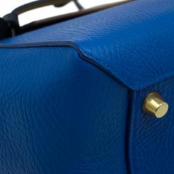 Pre Owned Celine Blue Elephant Calfskin Mini Belt Bag