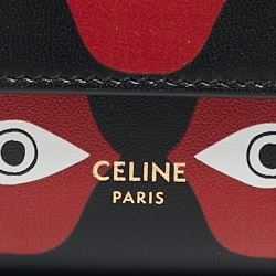 Pre Owned Celine x Anneli Sanaye Henriksson Leather Telepathic Love Trifold Wallet