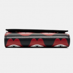 Pre Owned Celine x Anneli Sanaye Henriksson Leather Telepathic Love Trifold Wallet