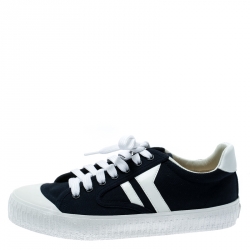 مملوكة مسبقًا Celine Blue/White Canvas Pilmsole Sneakers Size 38