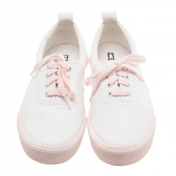 Pre Owned حذاء رياضي سيلين 180 دغريه كانفاس وردي/ أبيض مقاس 39