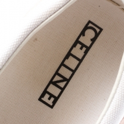 Pre Owned حذاء رياضي سيلين 180 دغريه كانفاس وردي/ أبيض مقاس 39