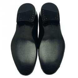 Pre Owned Celine Green Pony Hair Smoking Slippers Size 38