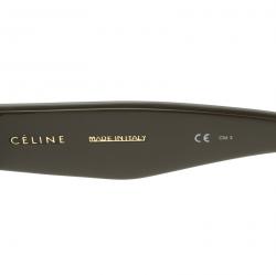 Pre Owned نظارة شمسية سيلين مستديرة بنية داكنة