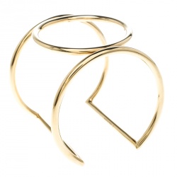 Celine Gold Tone Cuff Bracelet