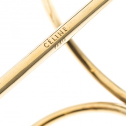 Celine Gold Tone Cuff Bracelet