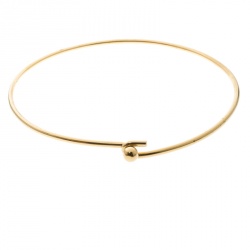 Pre Owned Celine Gold Tone Metal Choker M