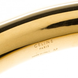Pre Owned Celine Gold Tone Metal Choker M