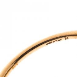 Celine Green Stone Coin Gold Tone Bracelet M