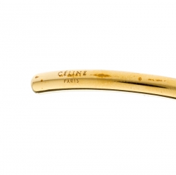 Celine Gold Plated Brass Extra Thin Open Knot Bracelet L