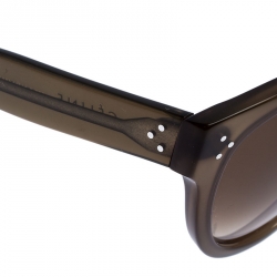 Pre Owned Celine Olive Green/Green Gradient CL 41755 Audrey Round Sunglasses