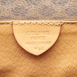 Celine Brown/Dark Brown Macadam Canvas Travel Bag