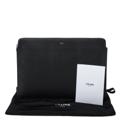 Celine Grey Leather Document Holder