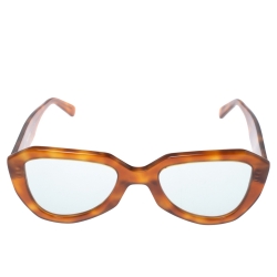 Pre Owned Celine Honey Brown/ Green CL40046U Aviator Sunglasses