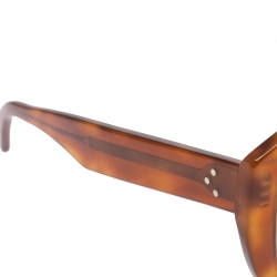 Pre Owned Celine Honey Brown/ Green CL40046U Aviator Sunglasses