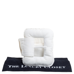 Céline White Denim Oversized Belt S