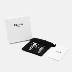 Celine Silver Tone Set of 2 Snap Hair Clips