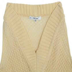 Pre Owned Celine Vintage Cable Knit Vest M