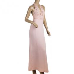 Pre Owned Celine Halter Neck Flow Dress S