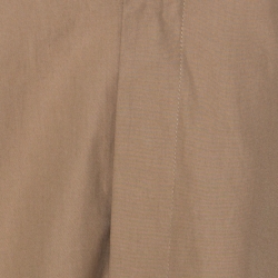 Pre Owned Celine Khaki Beige Cotton Flap Collar Detail Button Front Shirt M