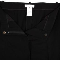 Pre Owned Celine Black Cropped Trousers M