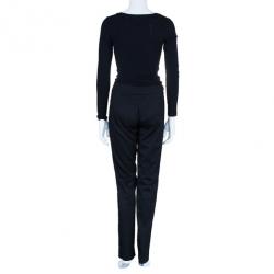 Celine Black Tapered Casual Trousers M