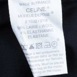 Celine Black Tapered Casual Trousers M