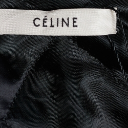 Celine Khaki Green Leather Biker Jacket S