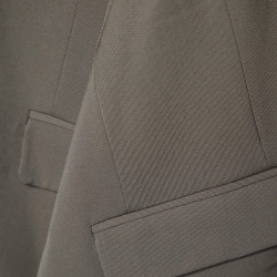 Celine Military Green Wool Asymmetrical Vest S