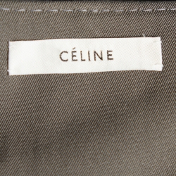 Celine Military Green Wool Asymmetrical Vest S