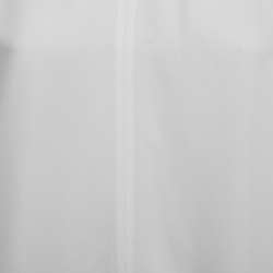 Celine White Crepe Oversized High-Low Hem Detail Tunic L